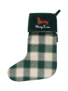 Lexington - Jõulusokk Organic Checked - 2033 LT BEIGE/GREEN | Stockmann