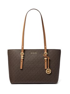 Michael Michael Kors - Quinn Medium Monogram Tote -laukku - 252 BRN/ACORN | Stockmann