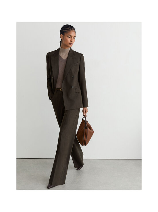 Reiss - Dawson Wide Leg -housut - 22 CHOCOLATE BROWN | Stockmann - photo 5
