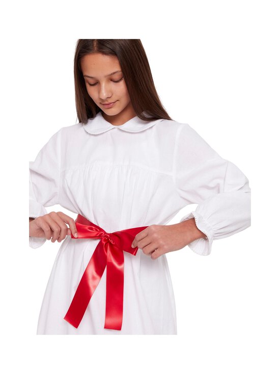 Lindex - Lucia satīna lente/josta - 8603 DK DUSTY RED | Stockmann - photo 4