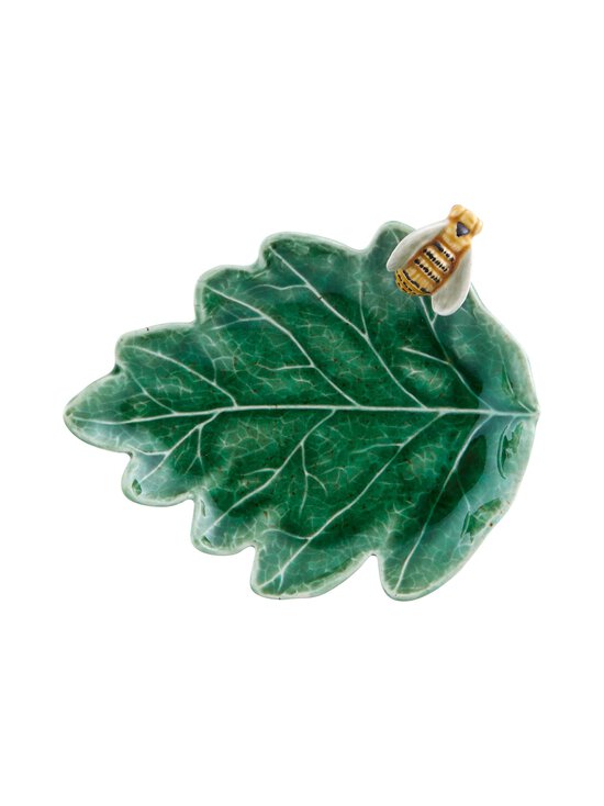 Bordallo Pinheiro - Countryside Leaves Oak Tree Leaf with Bee -vati 14 cm - GREEN &AMP; SEVERAL | Stockmann - photo 1