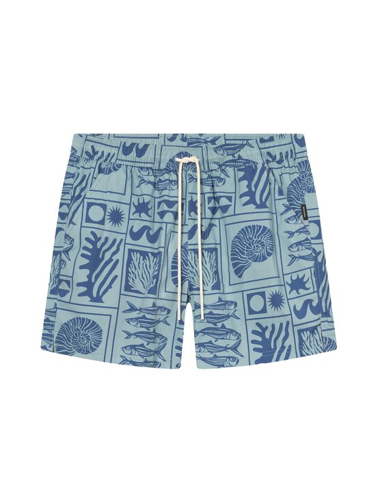Dedicated - Birka-uimashortsit - OCEAN SQUARES BLUE | Stockmann - photo 1
