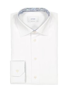 Eton - Triiksärk Contemporary Fit Paisley Effect - 00 WHITE | Stockmann