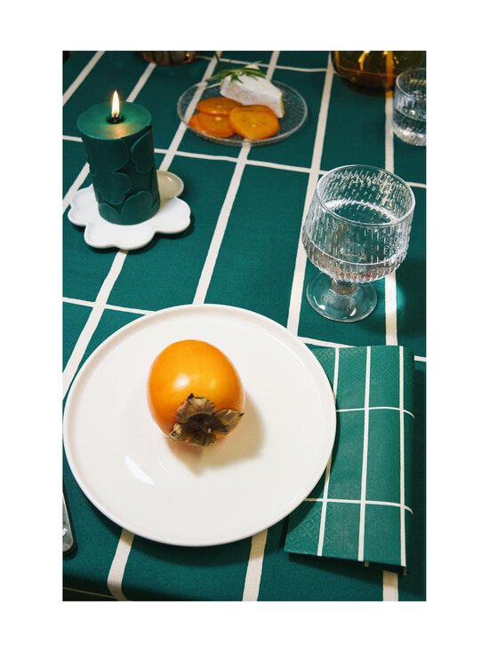 Marimekko - Unikko-pöytäkynttilä 6,5 x 10 cm - DARK GREEN | Stockmann - photo 2