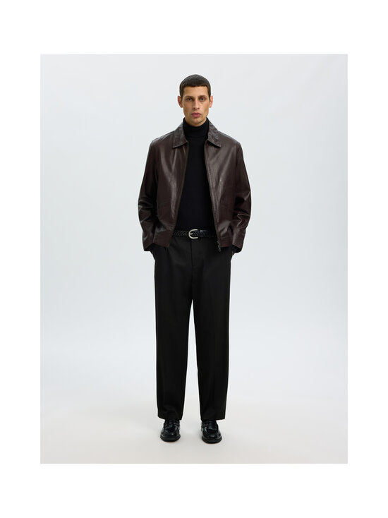 Selected - Loose Luke -villasekoitehousut - BLACK | Stockmann - photo 4