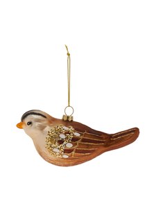 Casa Stockmann - Jõuluehe Glass Bird 12,2 cm - BROWN | Stockmann