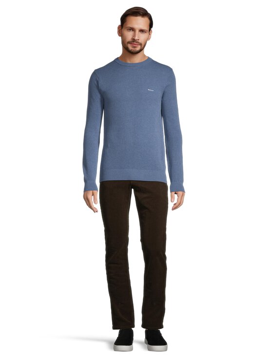 GANT - Puuvillainen pikeeneule - 906 DENIM BLUE MEL - photo 2 GANT - Puuvillainen pikeeneule - 906 DENIM BLUE MEL | Stockmann - photo 2