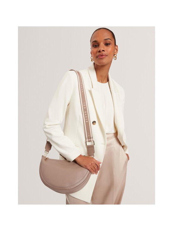 Ted Baker London - Lorreen Webbing Half Moon Crossbody ādas soma - TAUPE | Stockmann - photo 4
