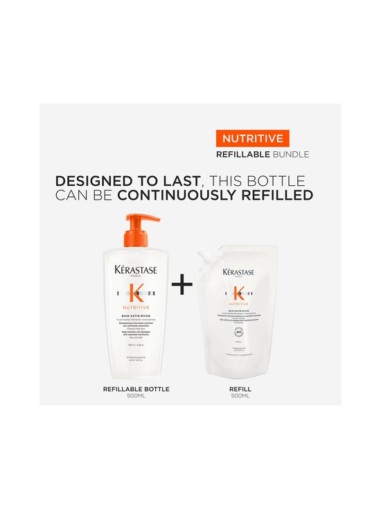 Kerastase - Bain Satin Riche Refill šampūns, uzpilde, 500ml - NOCOL - photo 6 Kerastase - Bain Satin Riche Refill šampūns, uzpilde, 500ml - NOCOL | Stockmann - photo 6