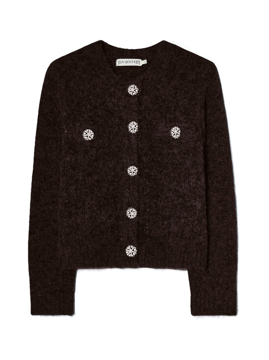 Ida Sjöstedt - Jaden Soft -neuletakki - BROWN BLACK | Stockmann - photo 1