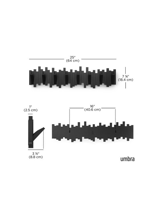 Umbra - Sticks 8 Multi Hook pakaramais - BLACK | Stockmann - photo 6