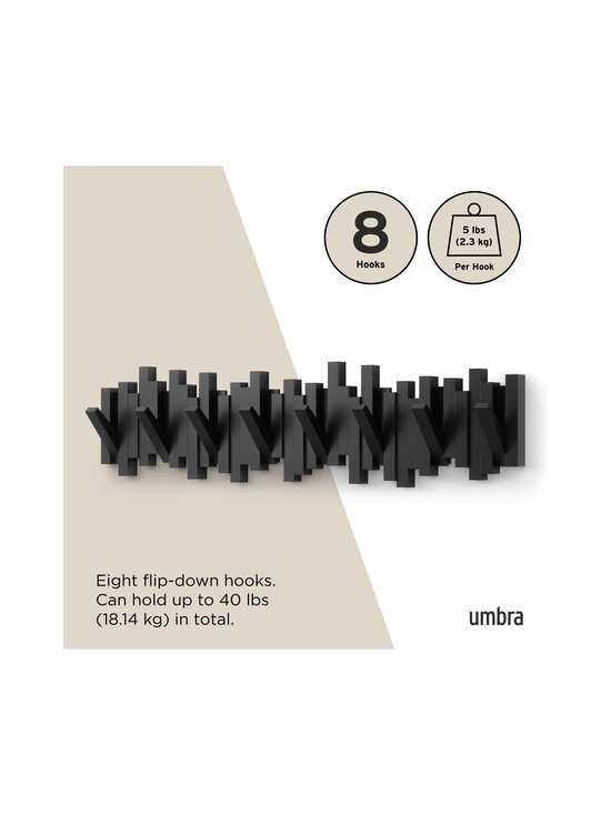 Umbra - Sticks 8 Multi Hook pakaramais - BLACK | Stockmann - photo 8