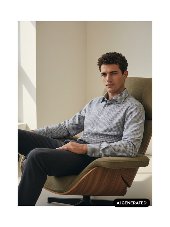 Eton - Triiksärk Micro Print Signature Twill - BROWN | Stockmann - photo 3