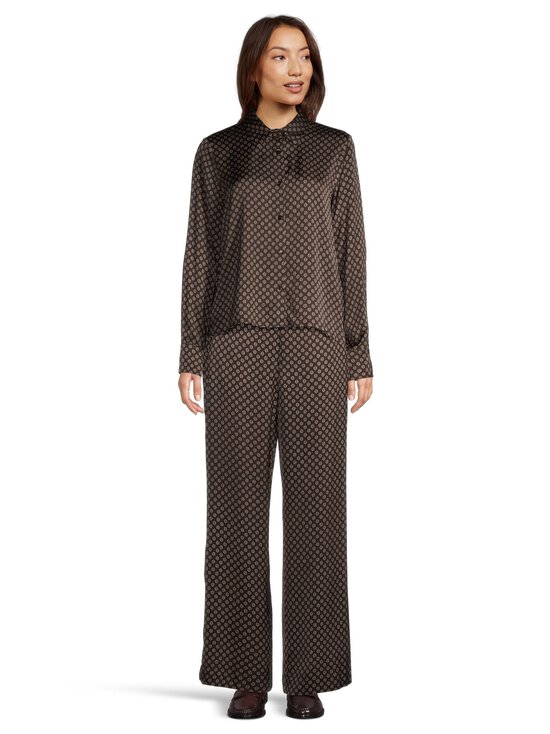 NOOM - Esme-satiinipaitapusero - BROWN PRINT COMBO | Stockmann - photo 2