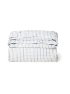 Lexington - Checked Cotton Poplin gultas veļas komplekts - WHITE/BLUE/GRAY | Stockmann