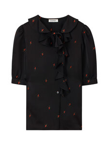 Rodebjer - Pluus Xilla Budding Rose - 5047 RETRO RED/BLACK | Stockmann