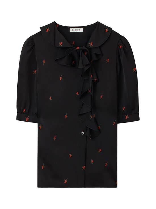 Rodebjer - Pluus Xilla Budding Rose - 5047 RETRO RED/BLACK | Stockmann - photo 1