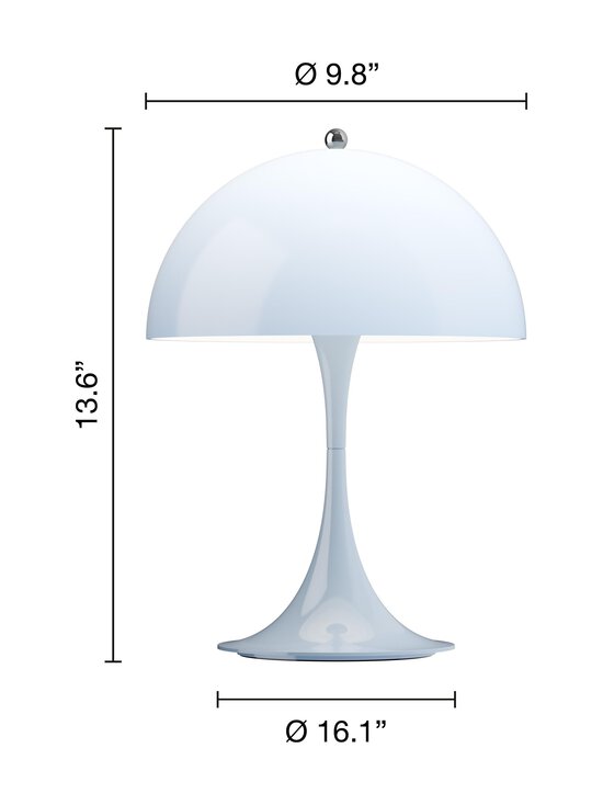 Louis Poulsen - Panthella 250 Portable Opal -pöytävalaisin - OPAL PALE BLUE - photo 3 Louis Poulsen - Panthella 250 Portable Opal -pöytävalaisin - OPAL PALE BLUE | Stockmann - photo 3