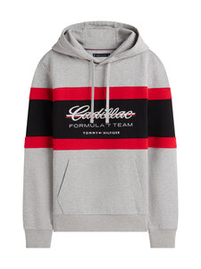 Tommy Hilfiger - TH x CF1 Panelled Script džemperis ar kapuci - P01 LIGHT GREY HEATHER | Stockmann