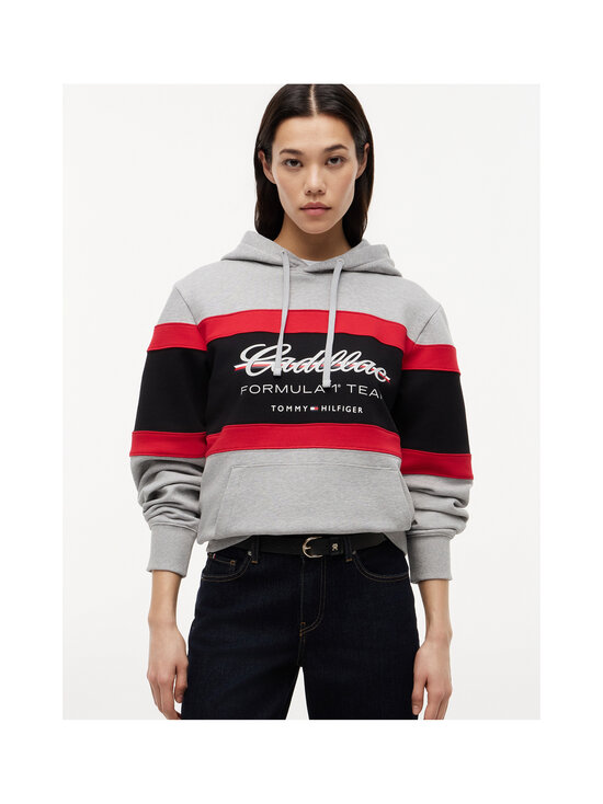 Tommy Hilfiger - TH x CF1 Panelled Script džemperis ar kapuci - P01 LIGHT GREY HEATHER | Stockmann - photo 4