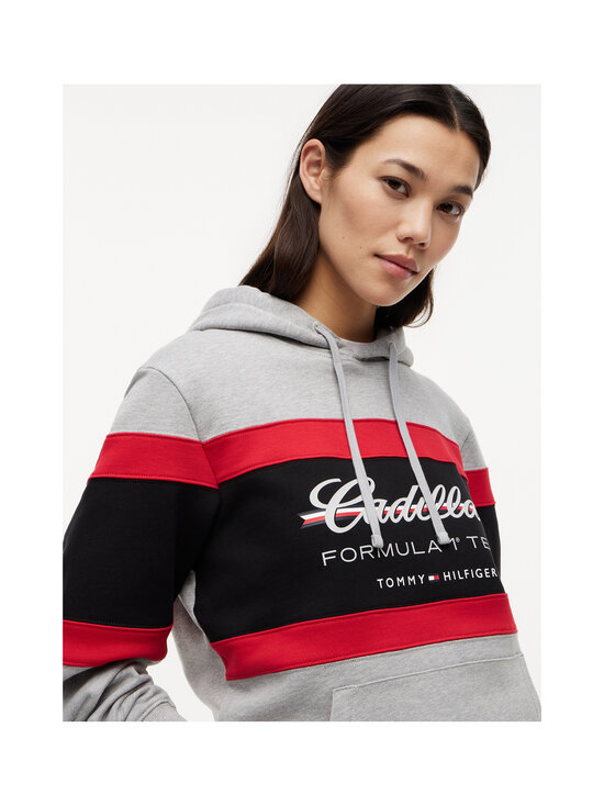 Tommy Hilfiger - TH x CF1 Panelled Script džemperis ar kapuci - P01 LIGHT GREY HEATHER | Stockmann - photo 8