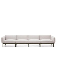 Kave Home - Sorells-ulkosohva beige/vihreä L 314 cm - BEIGE | Stockmann