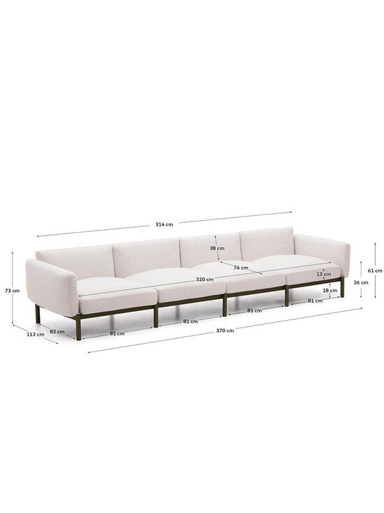 Kave Home - Sorells-ulkosohva - BEIGE,VIHREÄ - photo 3 Kave Home - Sorells-ulkosohva - BEIGE,VIHREÄ | Stockmann - photo 3