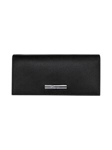 Longchamp - Le Roseau ādas maks - 001 BLACK | Stockmann