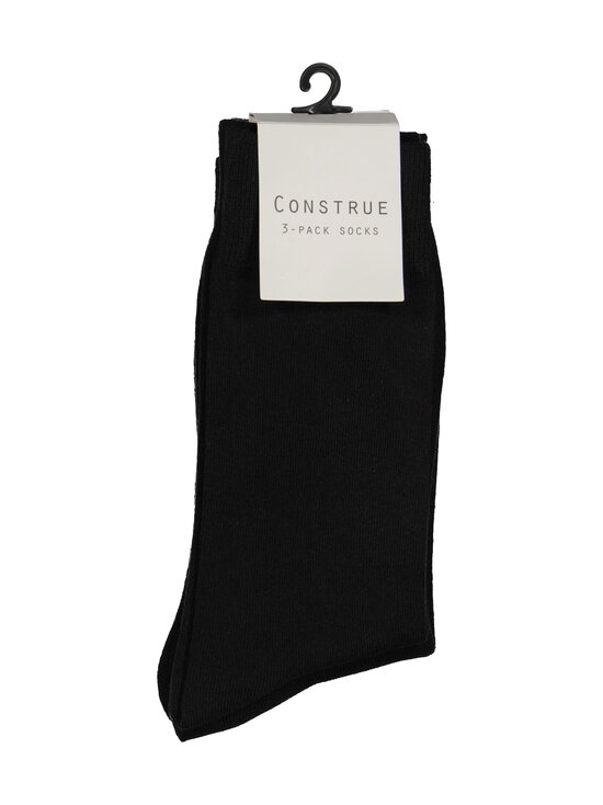 CONSTRUE - Cardiff-sukat 3-pack - BLACK | Stockmann - photo 3
