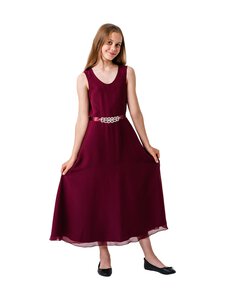 MINGNELIN - Maxi Chiffon -mekko - 089 BURGUNDY | Stockmann