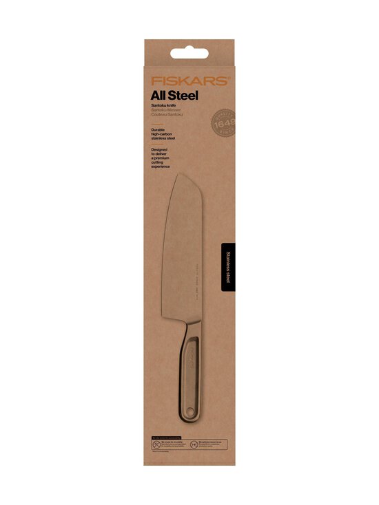 Fiskars - All Steel Santoku -kokkiveitsi 17 cm - GREY - photo 2 Fiskars - All Steel Santoku -kokkiveitsi 17 cm - GREY | Stockmann - photo 2