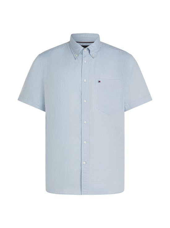 Tommy Hilfiger - Linen Blend Solid Regular Fit krekls ar apkakli - C1O BREEZY BLUE - photo 1 Tommy Hilfiger - Linen Blend Solid Regular Fit krekls ar apkakli - C1O BREEZY BLUE | Stockmann - photo 1