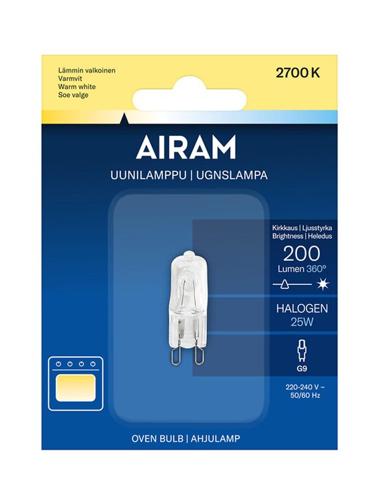 Airam - Halo Po 25W 200lm G9 -uunilamppu - TRANSPARENT | Stockmann - photo 2