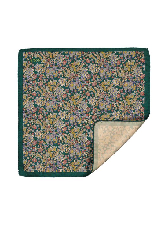 Eton - Floral-silkkitaskuliina - 67 DARK GREEN | Stockmann - photo 2
