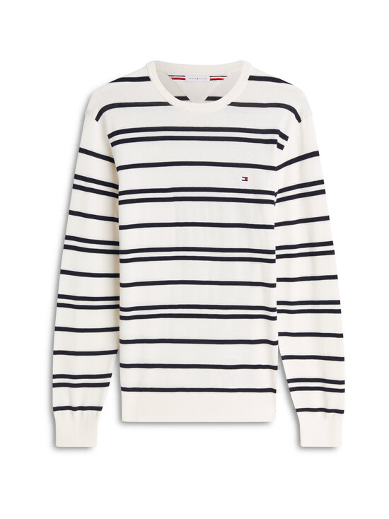 Tommy Hilfiger - Kampsun Essential Cotton Crew - 0K4 IVORY PETAL/ DESERT SKY | Stockmann - photo 1