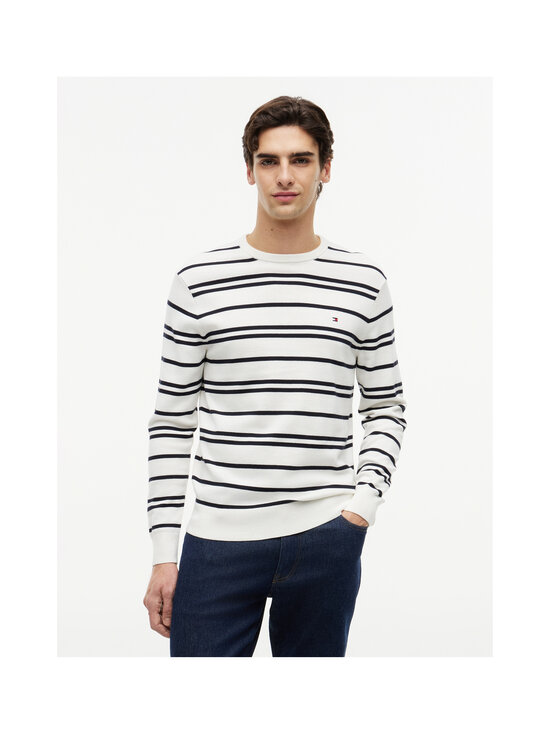 Tommy Hilfiger - Kampsun Essential Cotton Crew - 0K4 IVORY PETAL/ DESERT SKY | Stockmann - photo 3