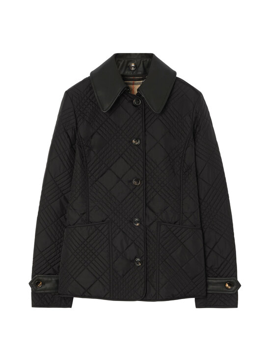 Burberry - Fernleigh Leather Quilted -takki - A1189 BLACK | Stockmann - photo 1