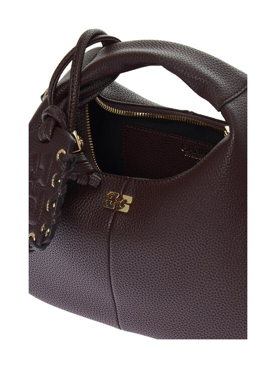 Ganni - Hobo Mini Grained -laukku - 979 CHICORY COFFEE | Stockmann - photo 3