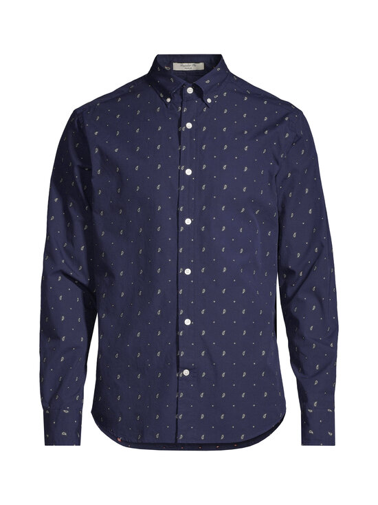 GANT - Regular Paisley Fil Coupé  -kauluspaita - 409 CLASSIC BLUE | Stockmann - photo 1