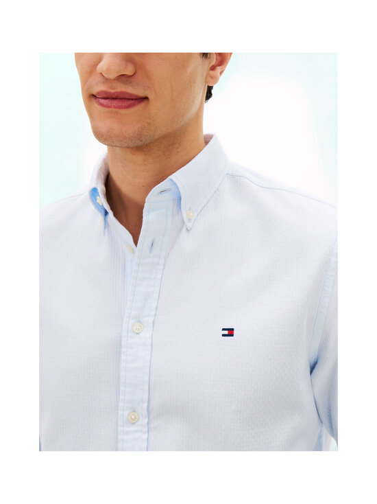 Tommy Hilfiger - Triiksärk Flex Dobby Regular Fit - C3Q SWEET BLUE | Stockmann - photo 4