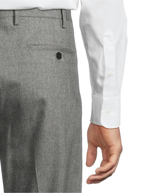 SLOWEAR - Comfort Woolen Flannel Straight Fit -housut - 910 GRIGIO MEDIO - photo 5 SLOWEAR - Comfort Woolen Flannel Straight Fit -housut - 910 GRIGIO MEDIO | Stockmann - photo 5