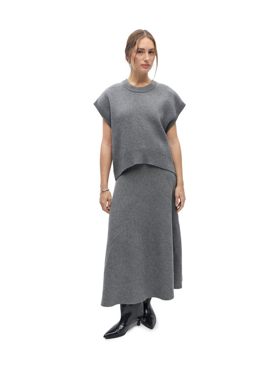 Object - Kootud vest ObjItone - MEDIUM GREY MELANGE | Stockmann - photo 1