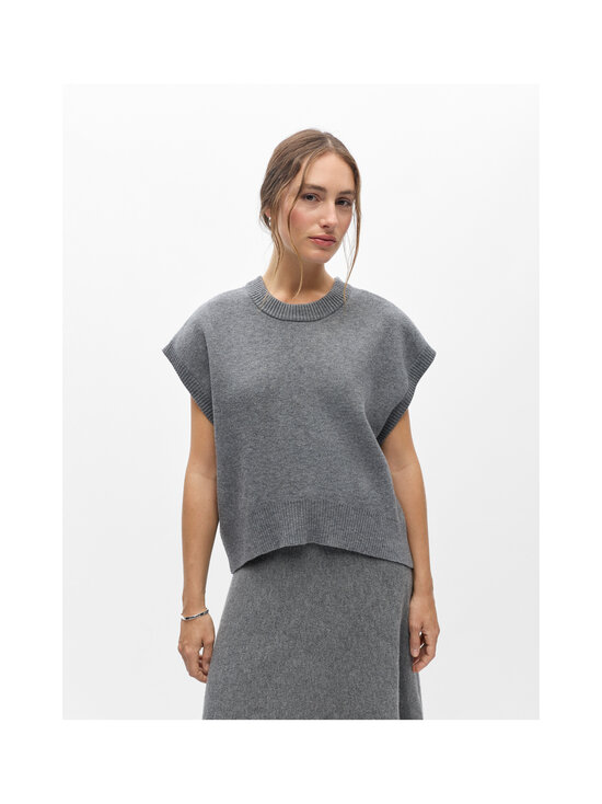 Object - Kootud vest ObjItone - MEDIUM GREY MELANGE | Stockmann - photo 3