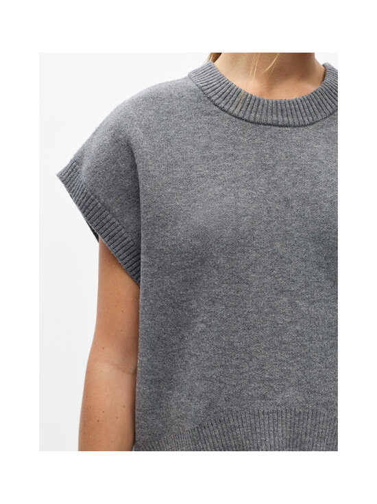 Object - Kootud vest ObjItone - MEDIUM GREY MELANGE | Stockmann - photo 4