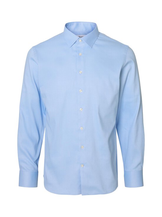 Selected - SlhPerformance Slim Fit Classic krekls ar apkakli - LIGHT BLUE DETAIL:DOBBY - WHITE | Stockmann - photo 1
