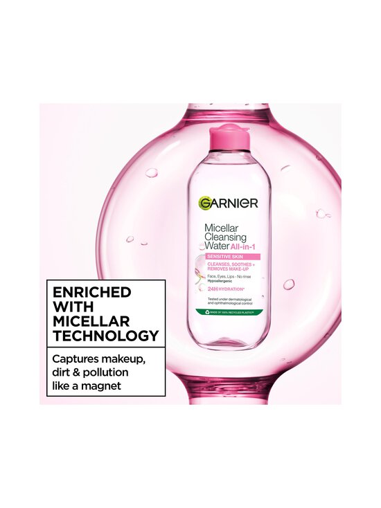 Garnier - Micellar Cleansing Water All-in-1 for Normal & Sensitive skin -misellivesi, 100 ml | Stockmann - photo 3