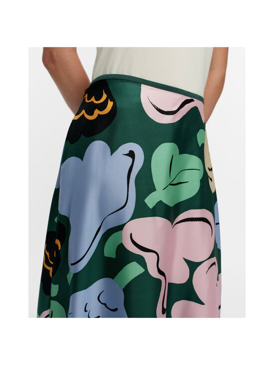 Marimekko - Koostumus Kukasta Kukkaan -hame - 639 GREEN GREEN PINK | Stockmann - photo 5