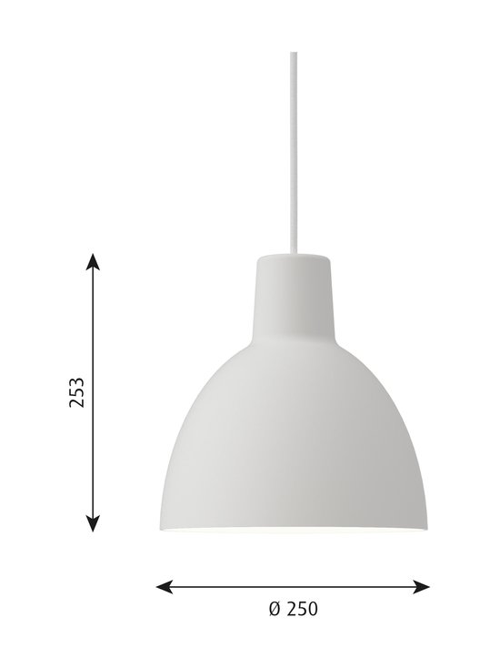 Louis Poulsen - Toldbod-riippuvalaisin Ø 25 cm - WHITE - photo 2 Louis Poulsen - Toldbod-riippuvalaisin Ø 25 cm - WHITE | Stockmann - photo 2