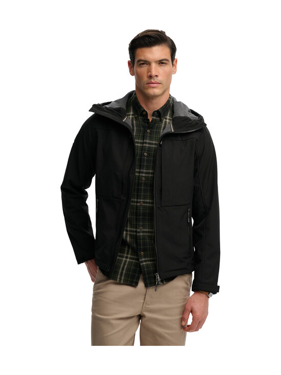 Superdry - Jakk Hooded Softshell Trekker - 02A BLACK | Stockmann - photo 1