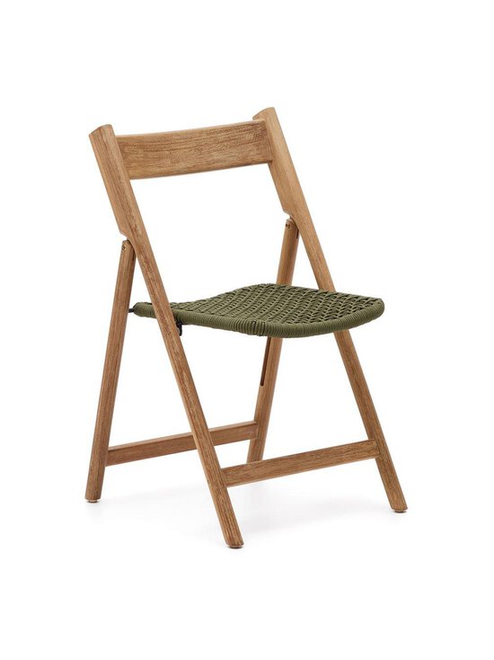 Kave Home - Dandara-taittotuoli akaasiapuu/vihreä - BEIGE | Stockmann - photo 1